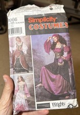 Simplicity Costumes 9966 Sizes 14, 16, 18, 20 Fancy Dress Sewing Pattern