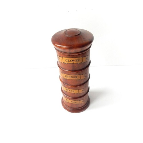 Vintage treen wood spice - vintage,
