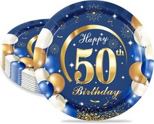 16Pcs Birthday Plates for