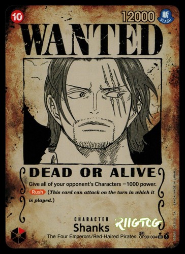 Shanks - (wanted, poster)