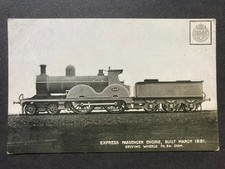 Lancashire & Yorkshire Railway Express Steam Train Vintage Postcard E23
