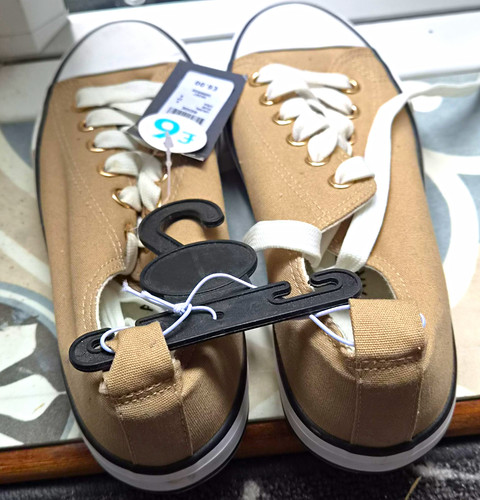 Primark beige white low top - primark, beige/white