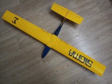 Vintage SIGMA 2 Channel RC Glider Chris Chapman Designed RCM&E Oct 71 and May 20