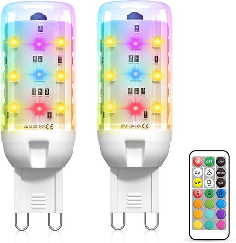 Pack led colour - 2-pack, g9