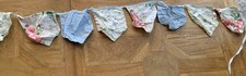 Laura Ashley 4m  Bunting - Floral, Blue, White, Polkadot
