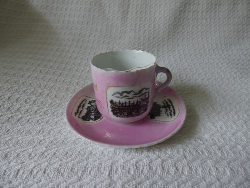 Antique german pink lustre - pink,