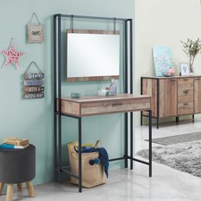 Rustic Oak Dressing Table with