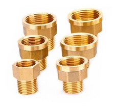 1/8" 1/4 3/8" 1/2" Female Male BSP Coupler Brass Connector Fitting Adaptor Union