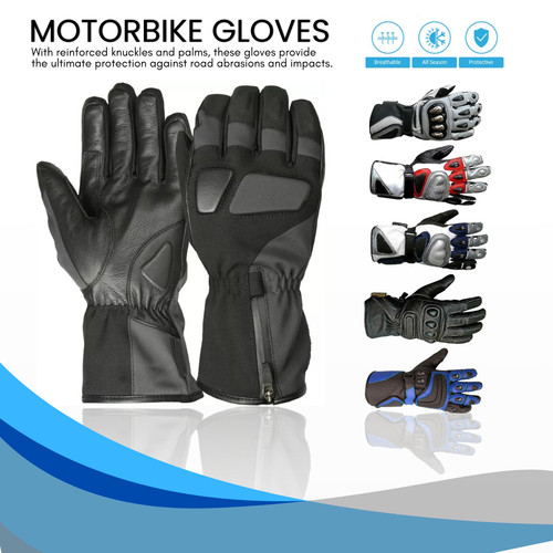 Leather motorcycle gloves - motorcycle,