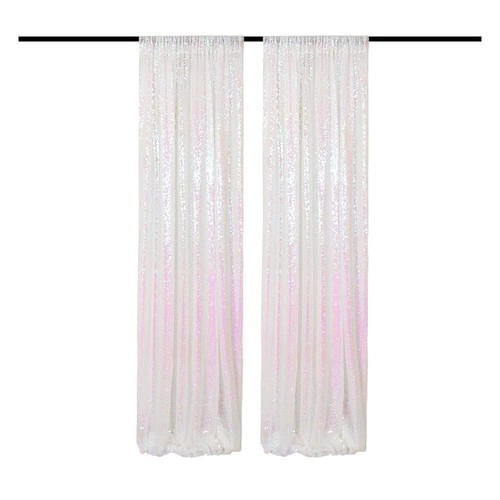 Iridescent white sequin - iridescent,