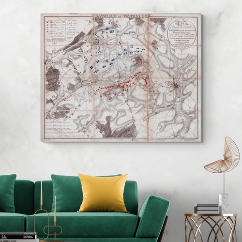 1815 map battle waterloo - 1815,
