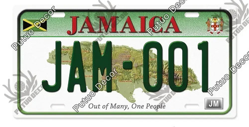Vintage jamaica license plate - jamaica,