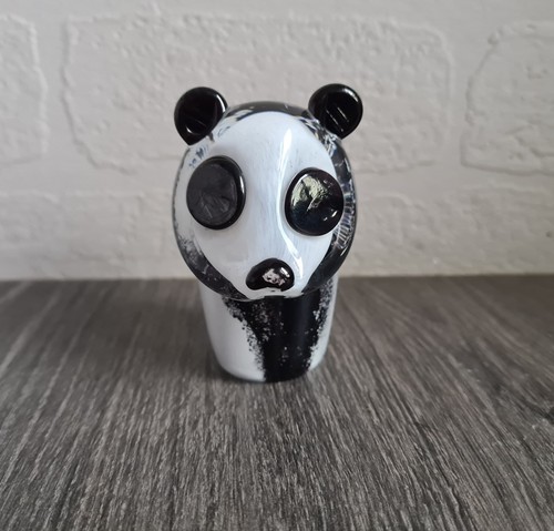 Vintage caithness glass panda - caithness,