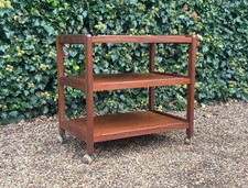 VINTAGE DANISH MID CENTURY DRINKS TROLLEY BAR CART