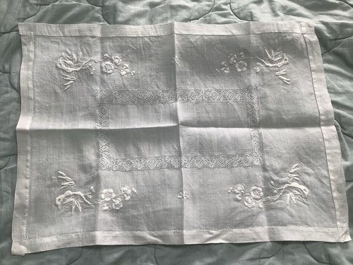 Vintage linen embroidered - vintage,