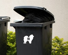 3 x Wheelie Bin Numbers Chow