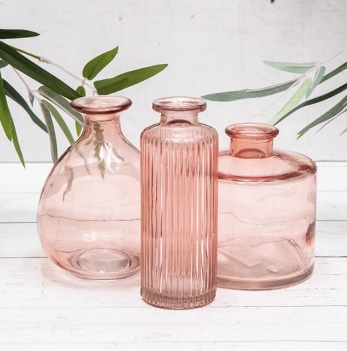 Pink vases wedding - , table