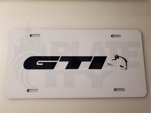 Golf gti metal plate novelty - metal,