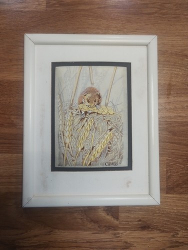 Harvest mouse woven picture - harvest,