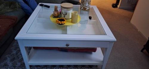 Ikea white coffee table - coffee,