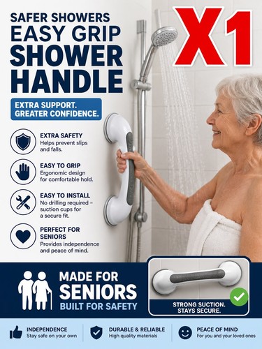 Bathroom shower grab handle - bathroom,