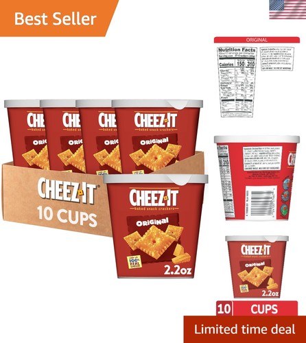 Cheese crackers baked snack - crackers,,