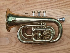 Amati Kraslice ATR 314 Pocket Trumpet, with mouthpiece and case
