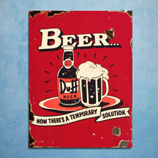 Duff Beer advert Retro Vintage metal plaques signs poster image