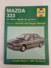 Mazda 323 Haynes Manual Oct 1989 to 1998 (G to R reg) Hatchback Saloon