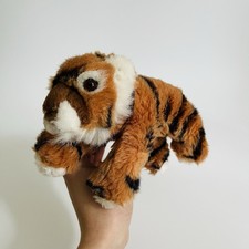 Russ Berrie Vintage Tiger Stuffed Animal Cuddly Plush Soft Toy USED 21cm