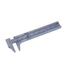 Vernier Caliper 10cm 4 Inch Mini Double Scale Plastic Ruler Measuring Tool