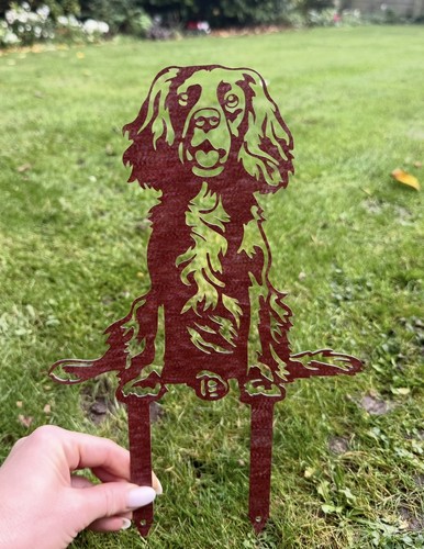 Brown metal cocker spaniel - brown,