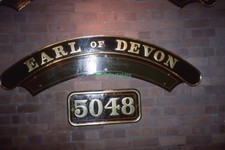 S107 35mm Slide Name Plate - Earl of Devon 5048