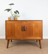 Refinished Vintage Mid Century Teak G-Plan Small Sideboard Record TV Cabinet