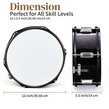 12" Marching Snare Drum 5.5"