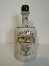 RARE Lagavulin Collectible Ceramic Whisky Decanter 15 Years Old (Empty)
