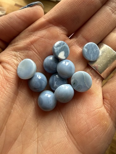Blue opal cabachons - cabachons,, 10