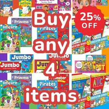 Kids Colouring Girls Boys Buy 4 items get 25% off Educational Activity Books