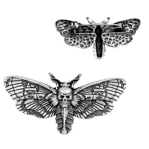 Hawkmoth skull pin gothic - skull,