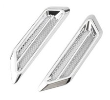 CHROME (BV1C) Power Vents Bonnet Side Wing suits VAUXHALL