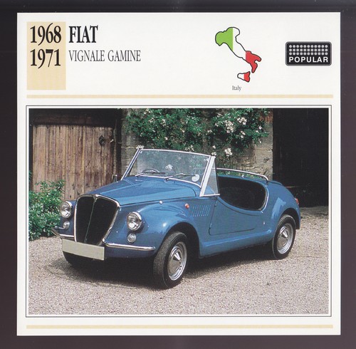 1968 1971 fiat - vignale, gamine