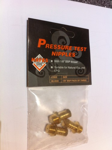 Brass pressure test nipples - brass,