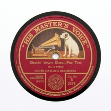 OLIVER NAYLOR'S ORCHESTRA "Slowin' Down Blues" HMV Unissued in USA; Rare! [78]
