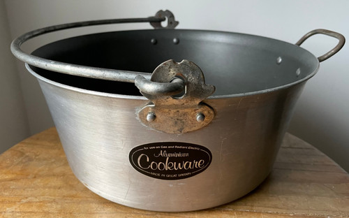 Vintage aluminium jam - aluminium, pan