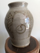 Eddie Puruntatameri Australia Aboriginal Tiwi Studio Art Pottery Vase 1979