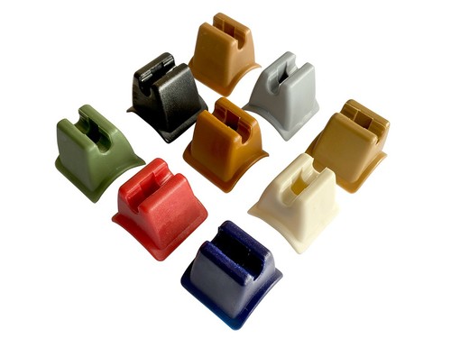 Cream sun visor retainer clip - sun,
