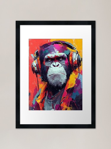 Monkey thinker colorful - dj,