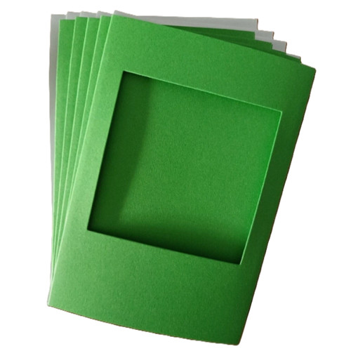 Green blank square - green, aperture