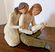 Willow Tree New Life Figurine Demdaco 2000 Susan Lordi Mother Father & Baby