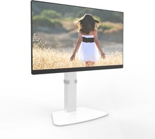 Desire2 VESA 10 - 35" Monitor Stand Riser Universal Adjustable Desk Riser White